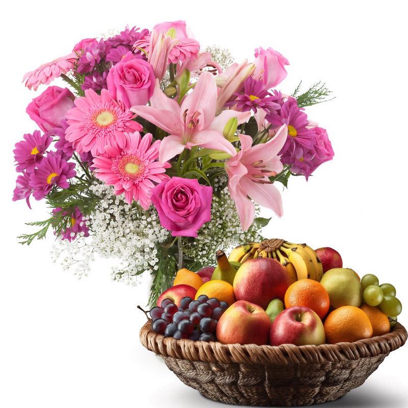 bouquet and fruits
