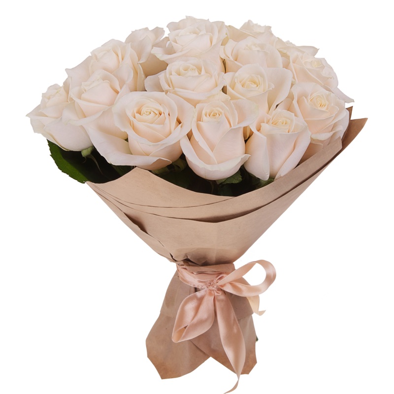 cream roses bouquet